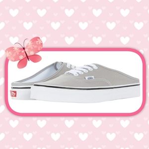 💖LIKE NEW Vans Authentic Gray Mules Size 8💖